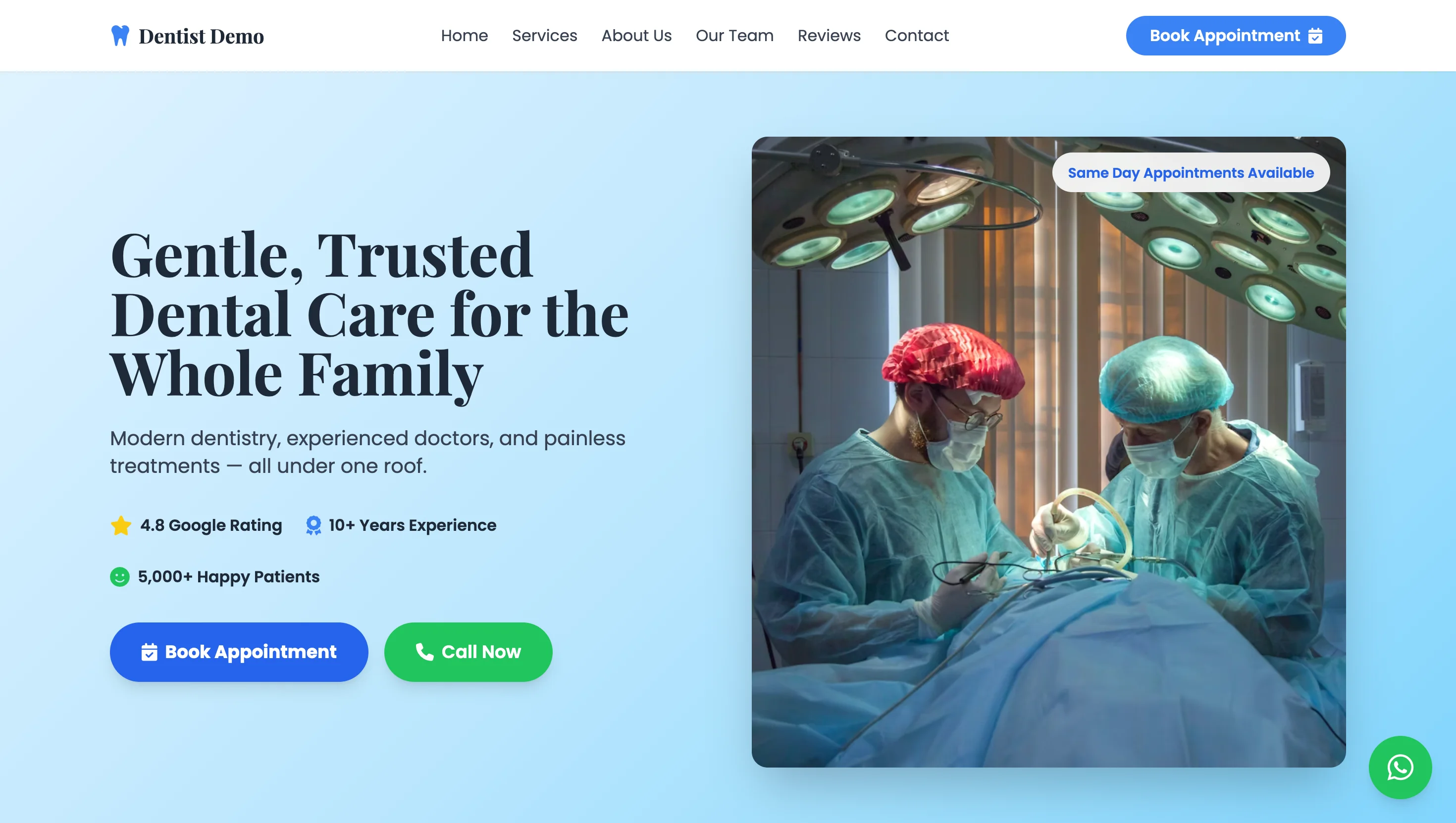 Modern Dental Practice Website - Premier Dental Care