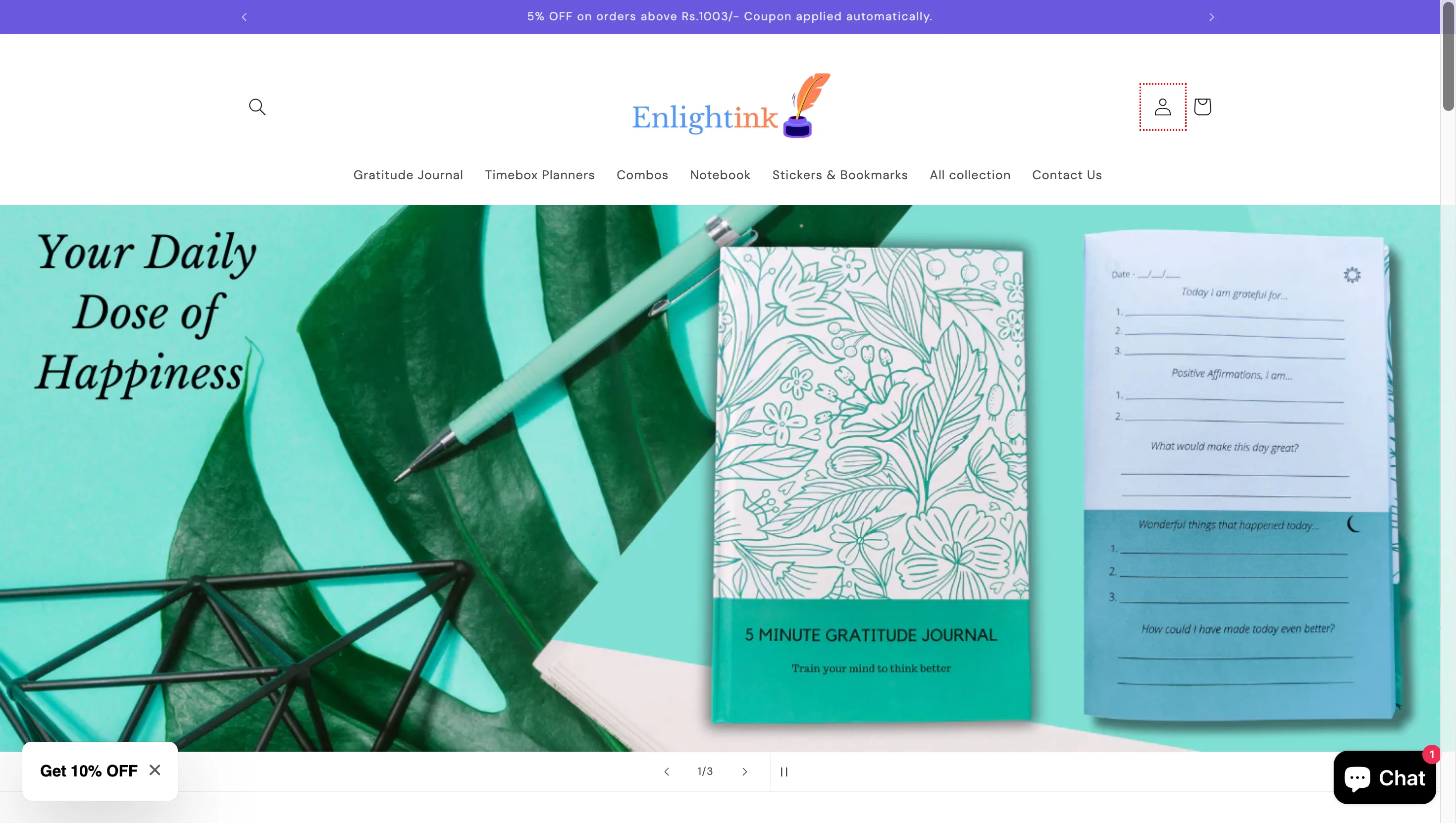 Enlightink - E-commerce Platform for Journals & Stationery - Enlight Ink